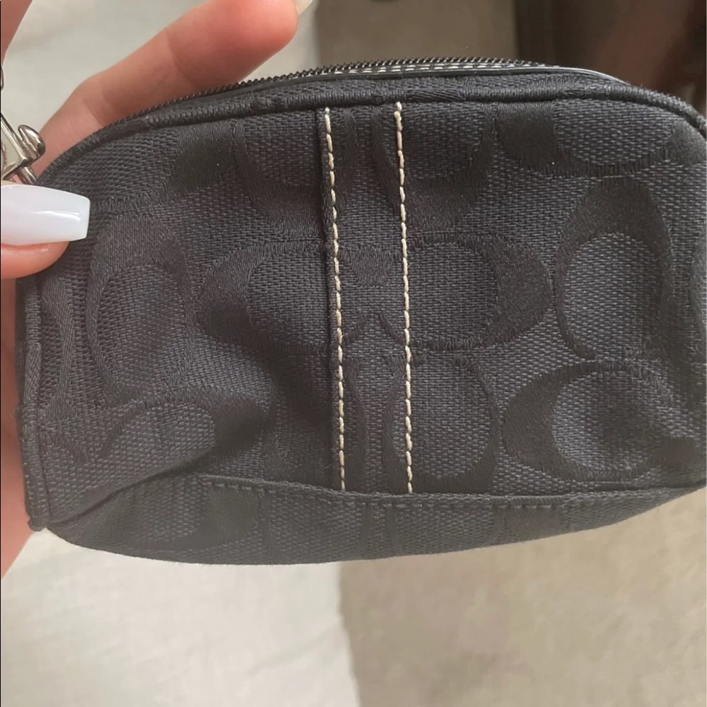 Black coach wristlet